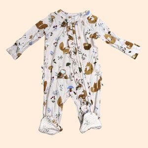 Angel Dear Baby Zip Footie One Piece
